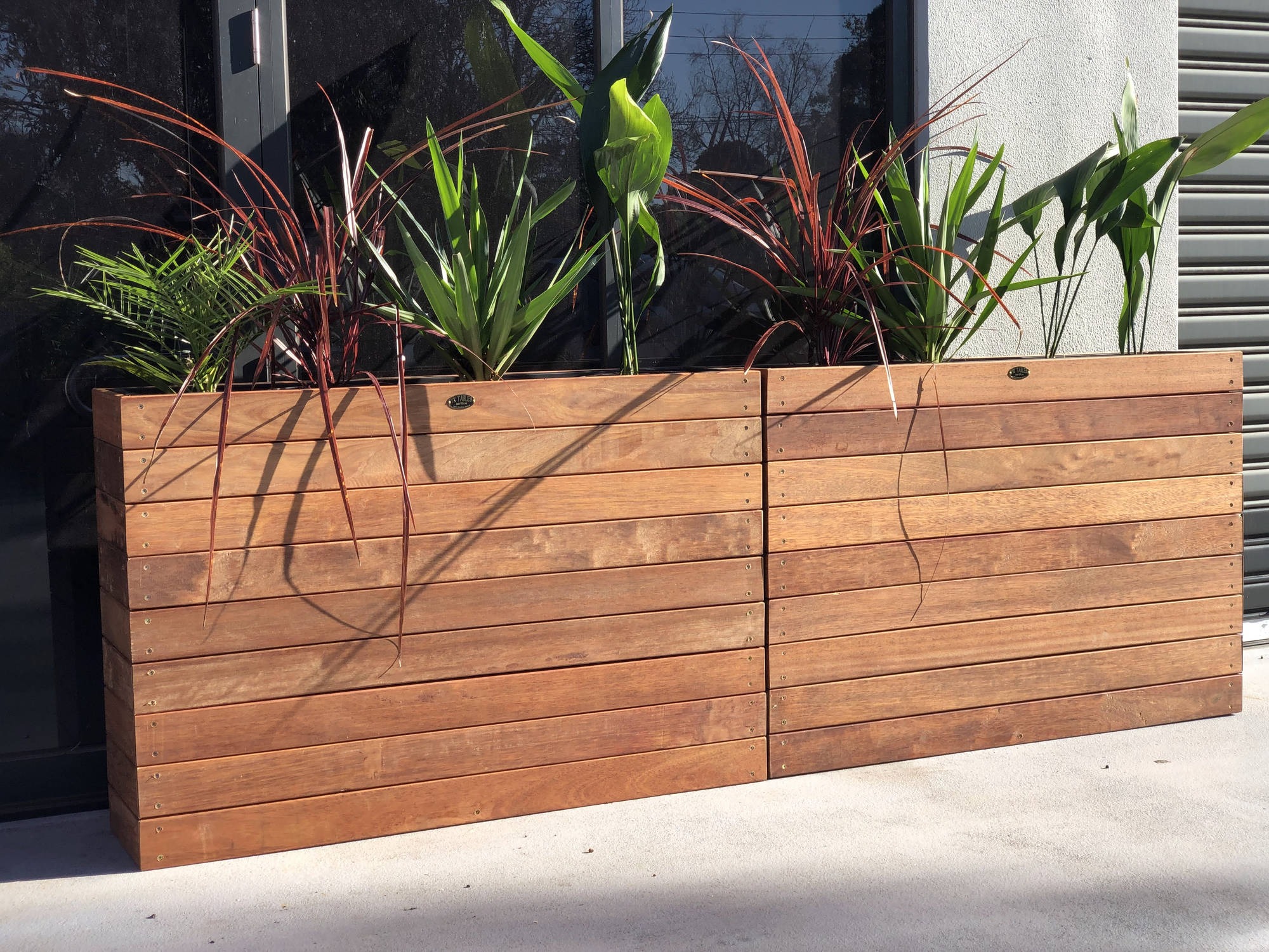 Botani Barrier Planter Boxes - handcrafted Australian timber outdoor furniture, view 2