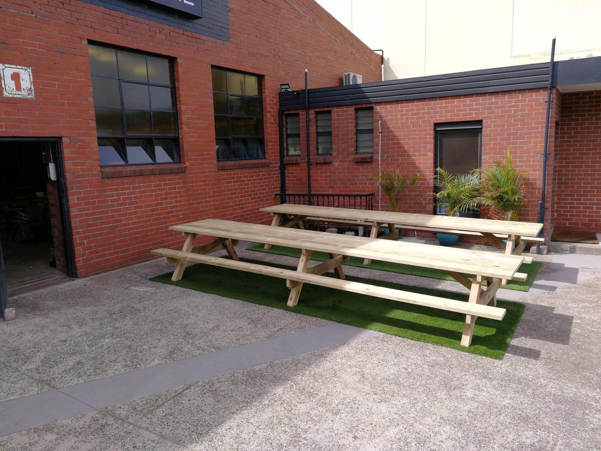 Dura Pine HD - Table Setting Outdoor Dining Sets - handcrafted Australian timber outdoor furniture, view 2