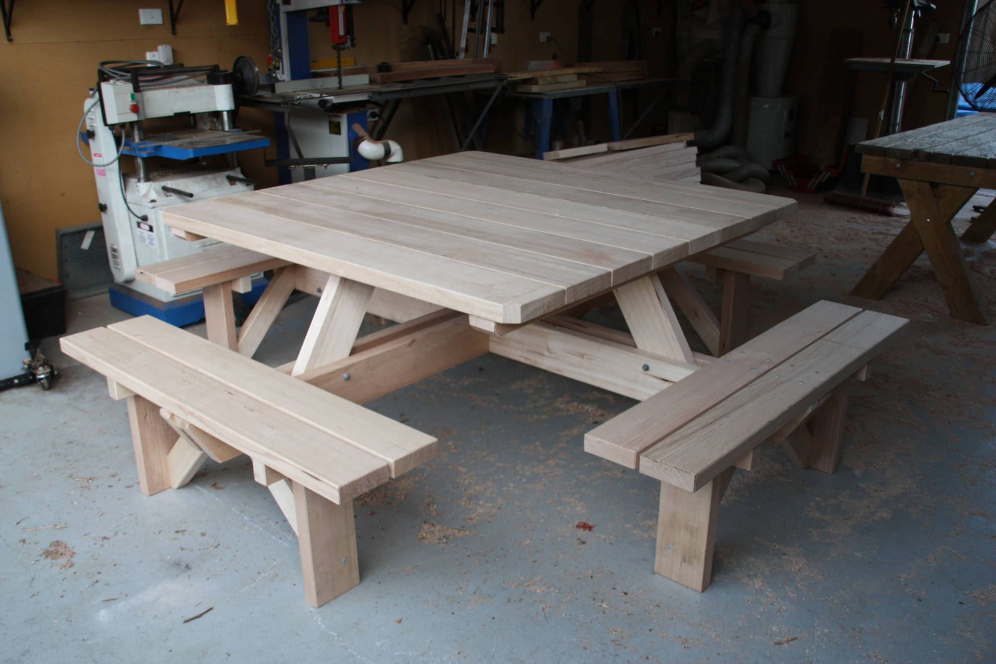 TK Heritage Square Outdoor Dining Sets - handcrafted Australian timber outdoor furniture, view 2