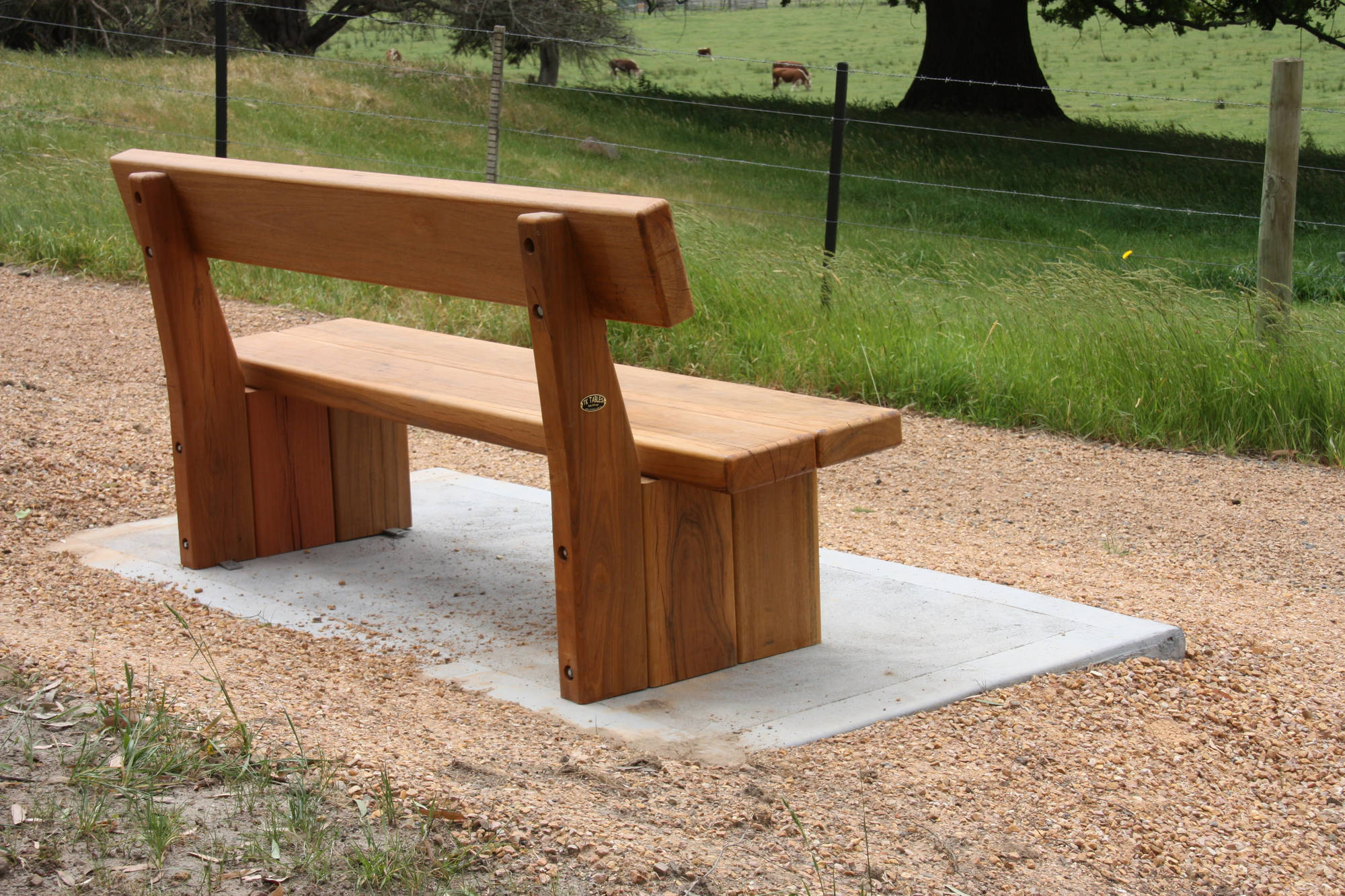 Lasting Legacy Memorial Memorial Benches - handcrafted Australian timber outdoor furniture, view 2