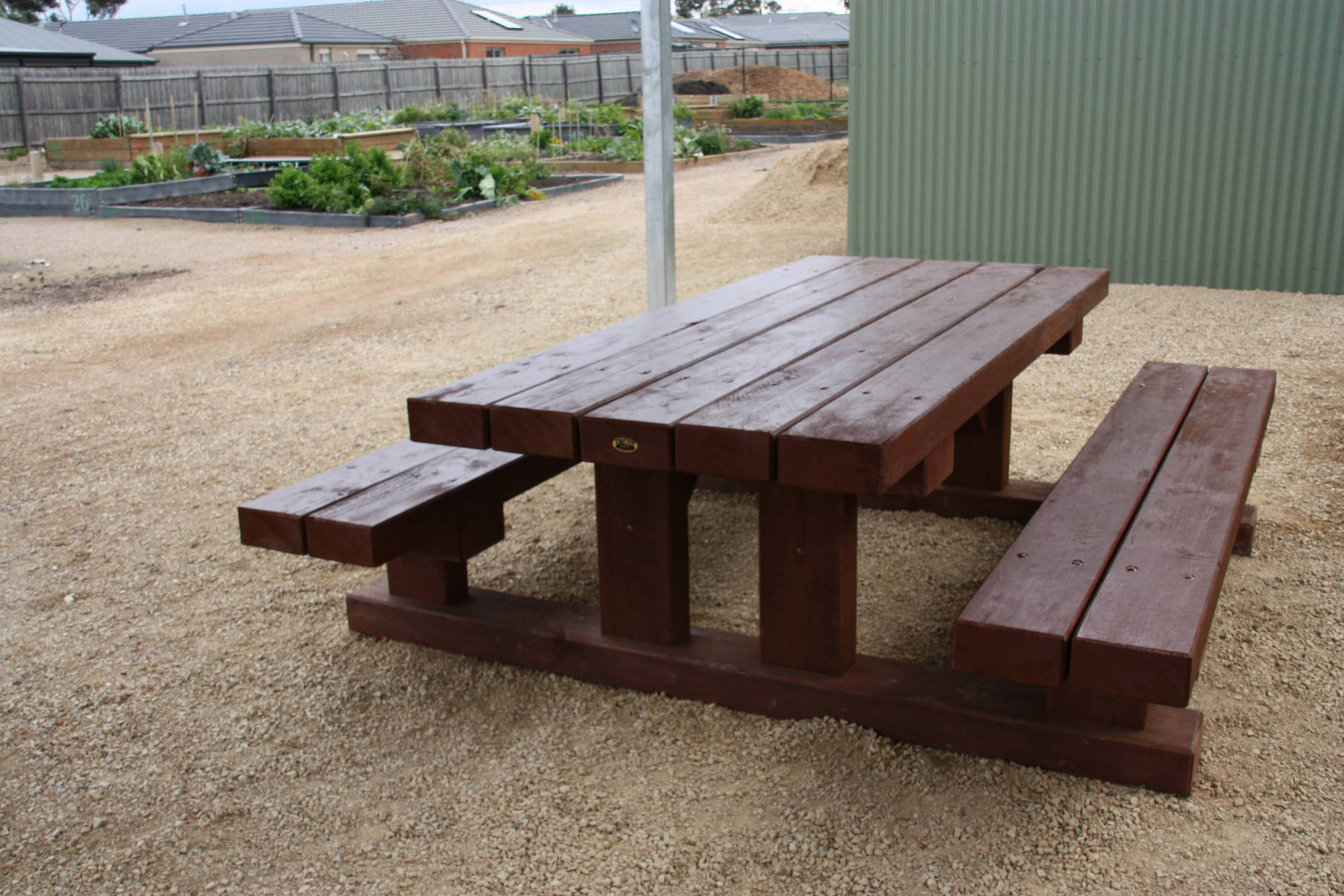 Communal Titan - Table Setting Outdoor Dining Sets - handcrafted Australian timber outdoor furniture, view 2