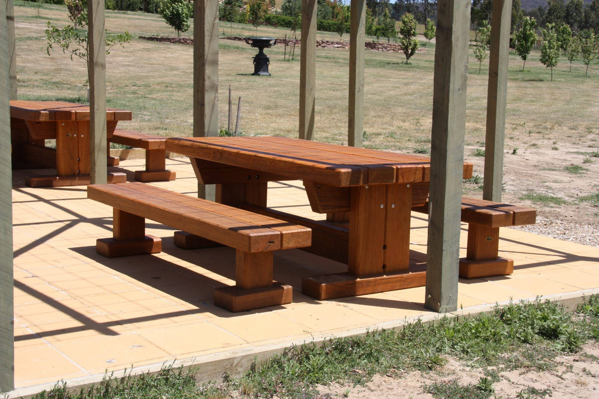 Iron Queen - Table Setting Outdoor Dining Sets - handcrafted Australian timber outdoor furniture, view 5