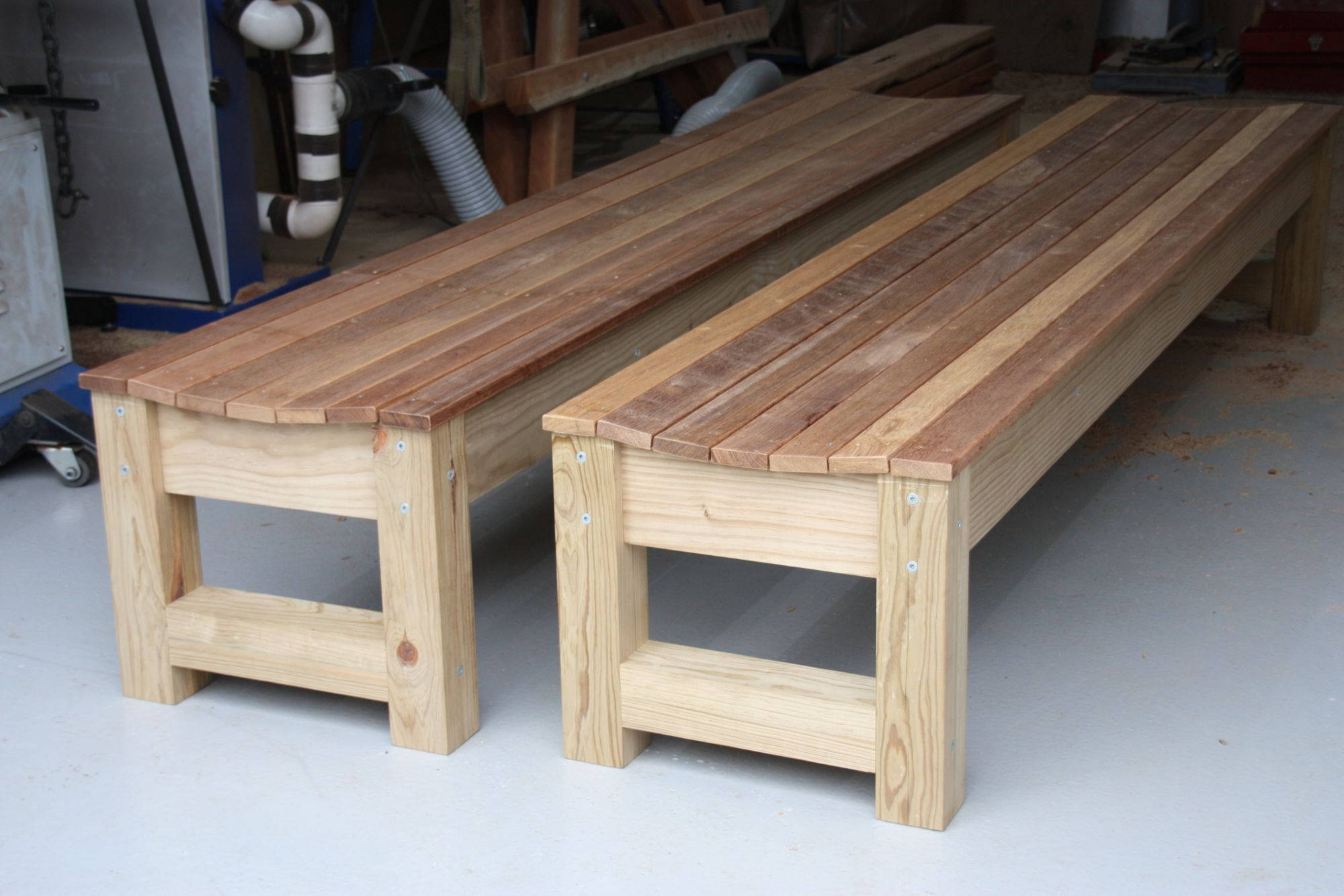 Comfort Curve Outdoor Bench Seats - handcrafted Australian timber outdoor furniture, view 4