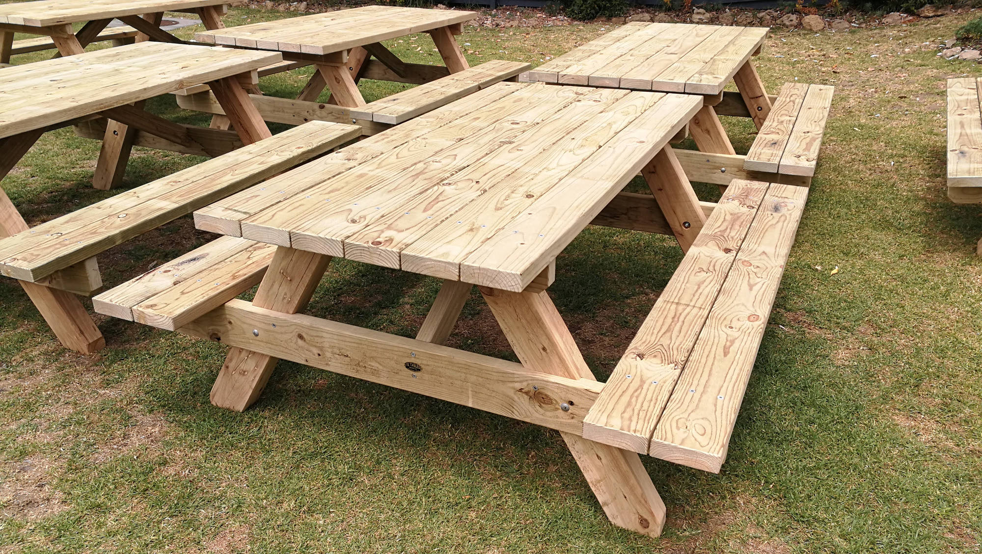 Dura Pine HD - Table Setting Outdoor Dining Sets - handcrafted Australian timber outdoor furniture, view 5