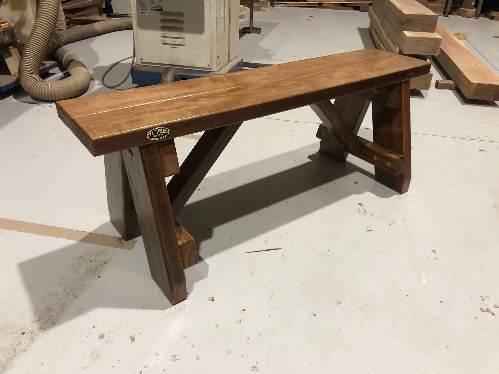 Signature TK Outdoor Bench Seats - handcrafted Australian timber outdoor furniture, view 2