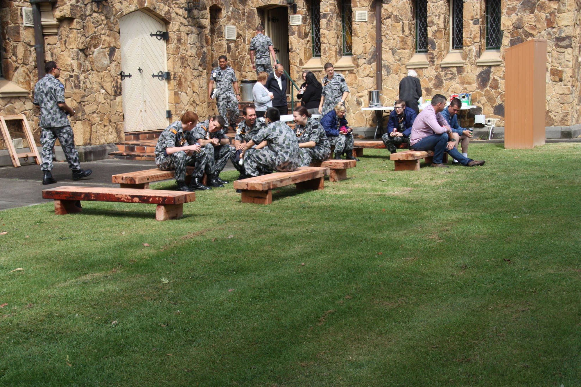Iron Sedis Outdoor Bench Seats - handcrafted Australian timber outdoor furniture, view 3