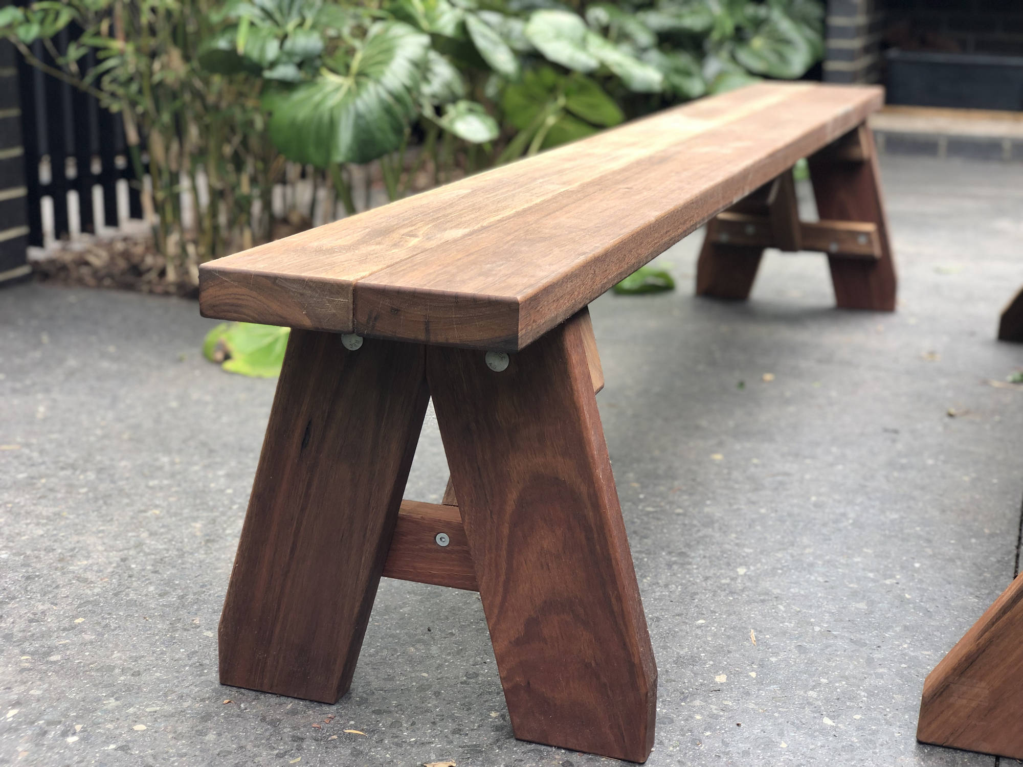 Signature TK Outdoor Bench Seats - handcrafted Australian timber outdoor furniture, view 1