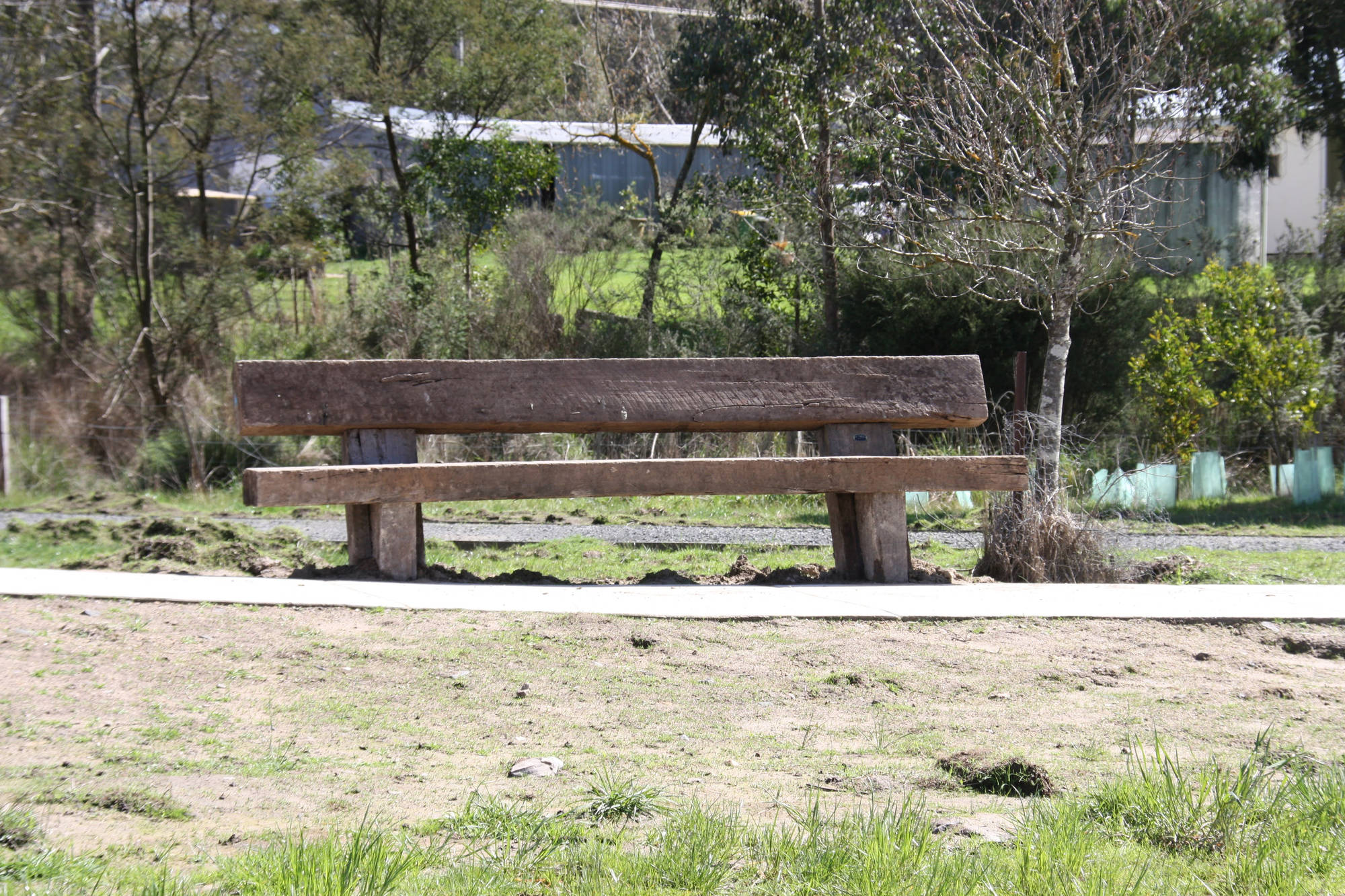 Rustic Anchor Outdoor Bench Seats - handcrafted Australian timber outdoor furniture, view 4