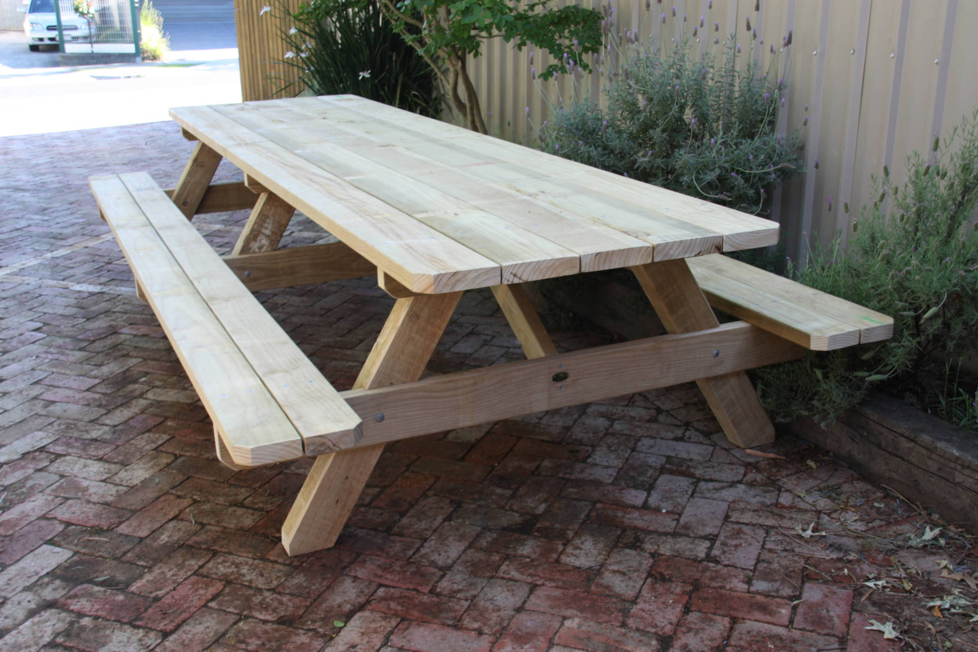 Dura Pine HD - Table Setting Outdoor Dining Sets - handcrafted Australian timber outdoor furniture, view 4