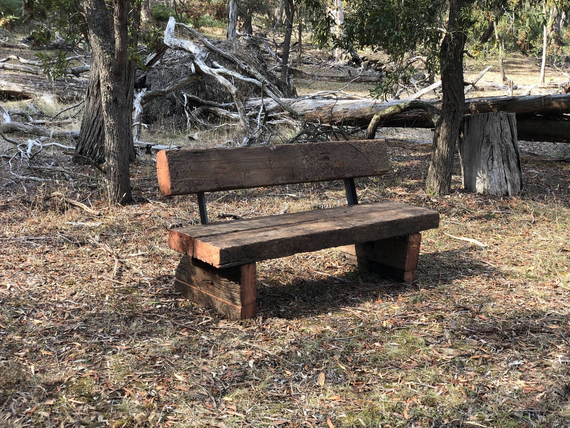 Rustic Legacy Outdoor Bench Seats - handcrafted Australian timber outdoor furniture, view 3