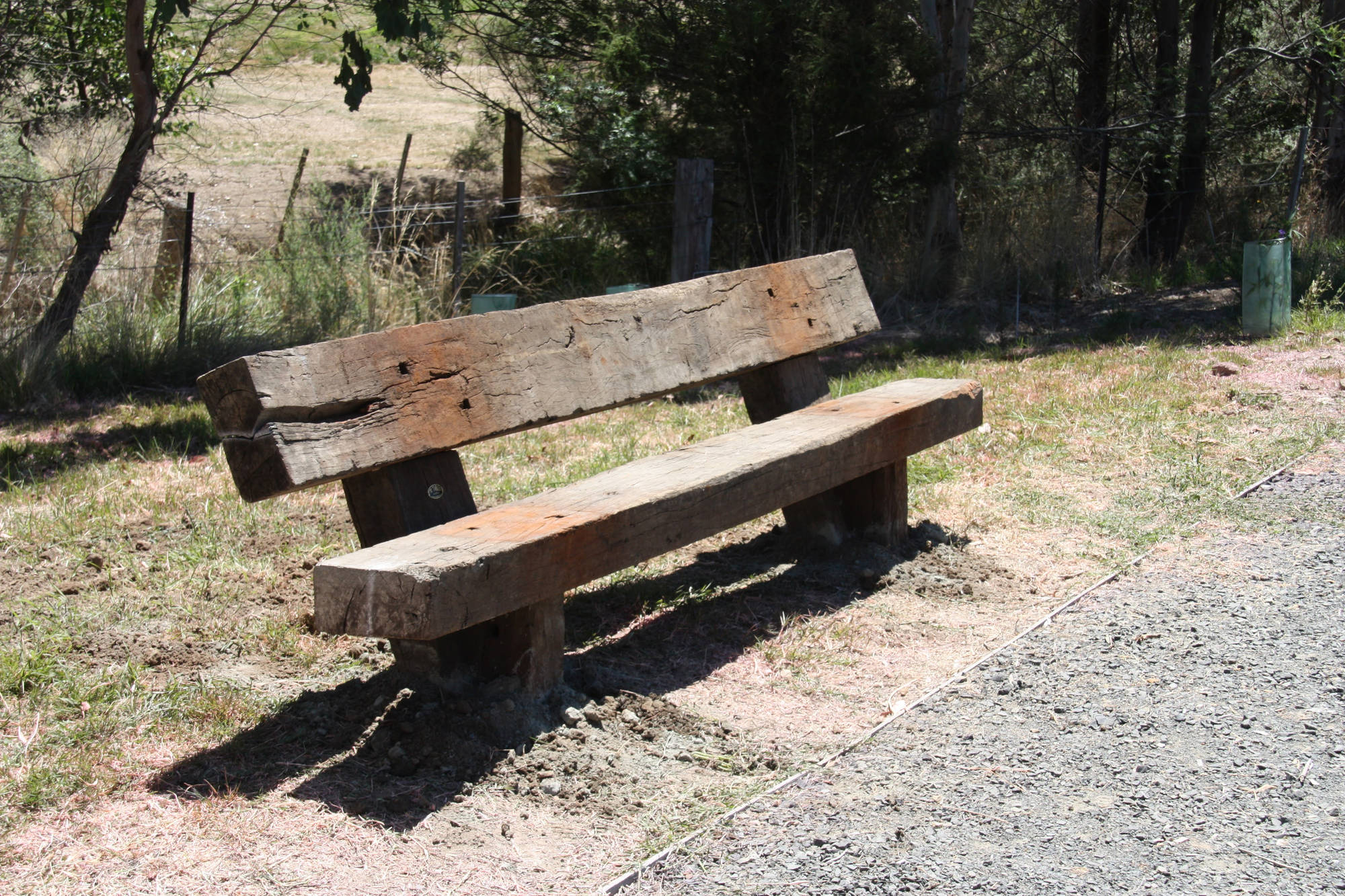 Rustic Anchor Outdoor Bench Seats - handcrafted Australian timber outdoor furniture, view 5