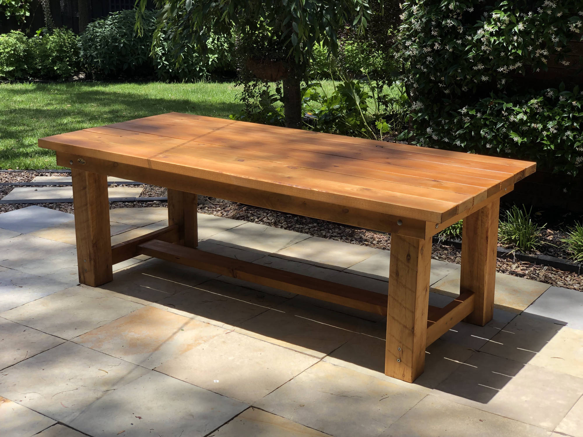 Solid Post Outdoor Tables - handcrafted Australian timber outdoor furniture, view 4