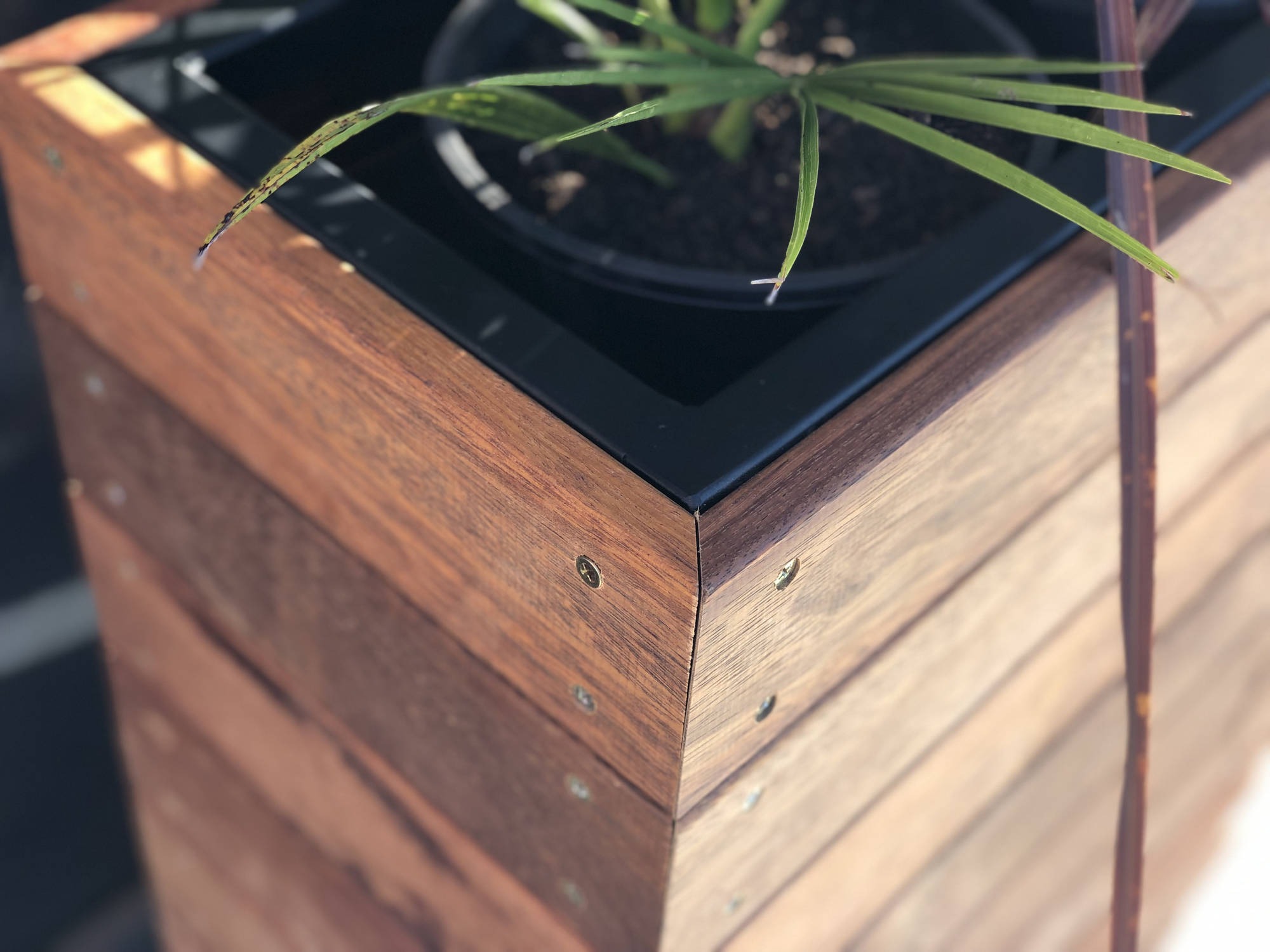 Botani Barrier Planter Boxes - handcrafted Australian timber outdoor furniture, view 4