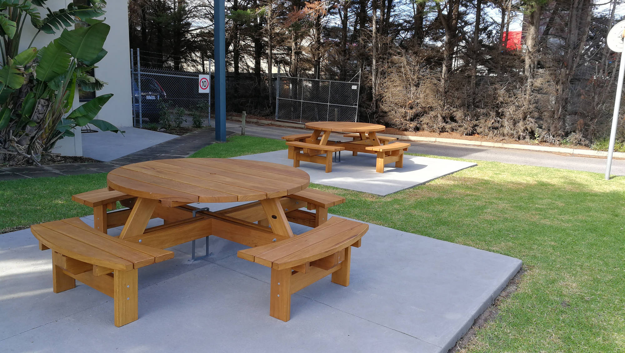 TK Heritage Round Outdoor Dining Sets - handcrafted Australian timber outdoor furniture, view 3