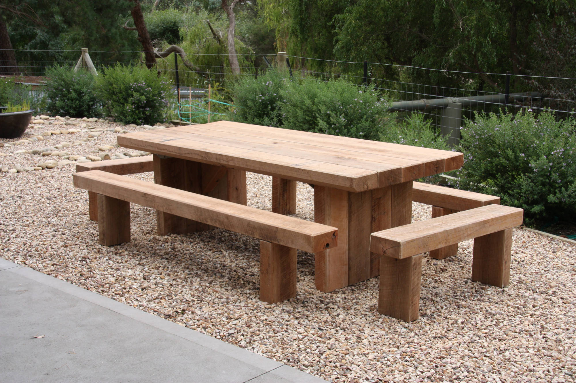Iron King - Table Setting Outdoor Dining Sets - handcrafted Australian timber outdoor furniture, view 2