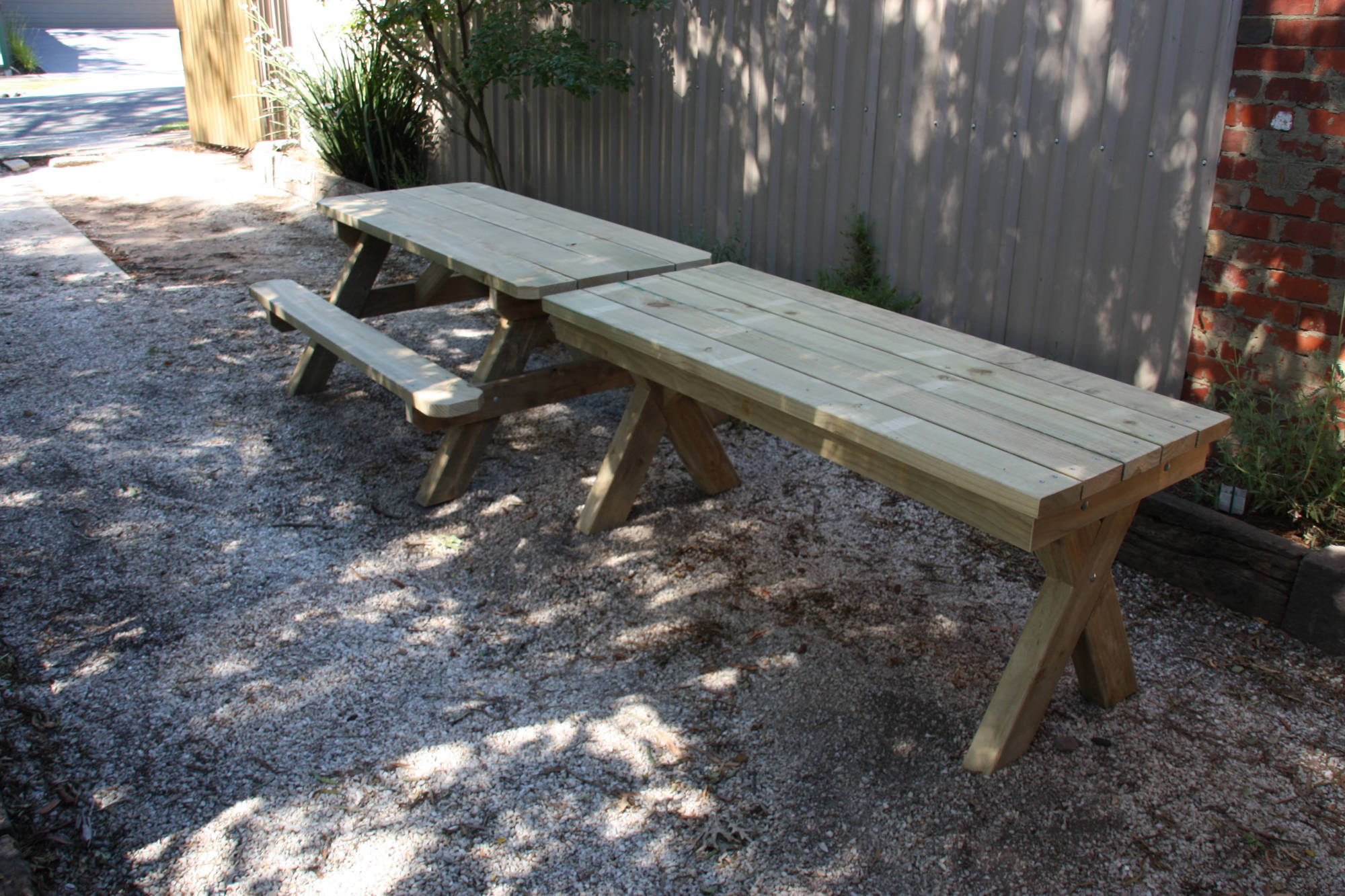 Garden X - Table Outdoor Tables - handcrafted Australian timber outdoor furniture, view 4