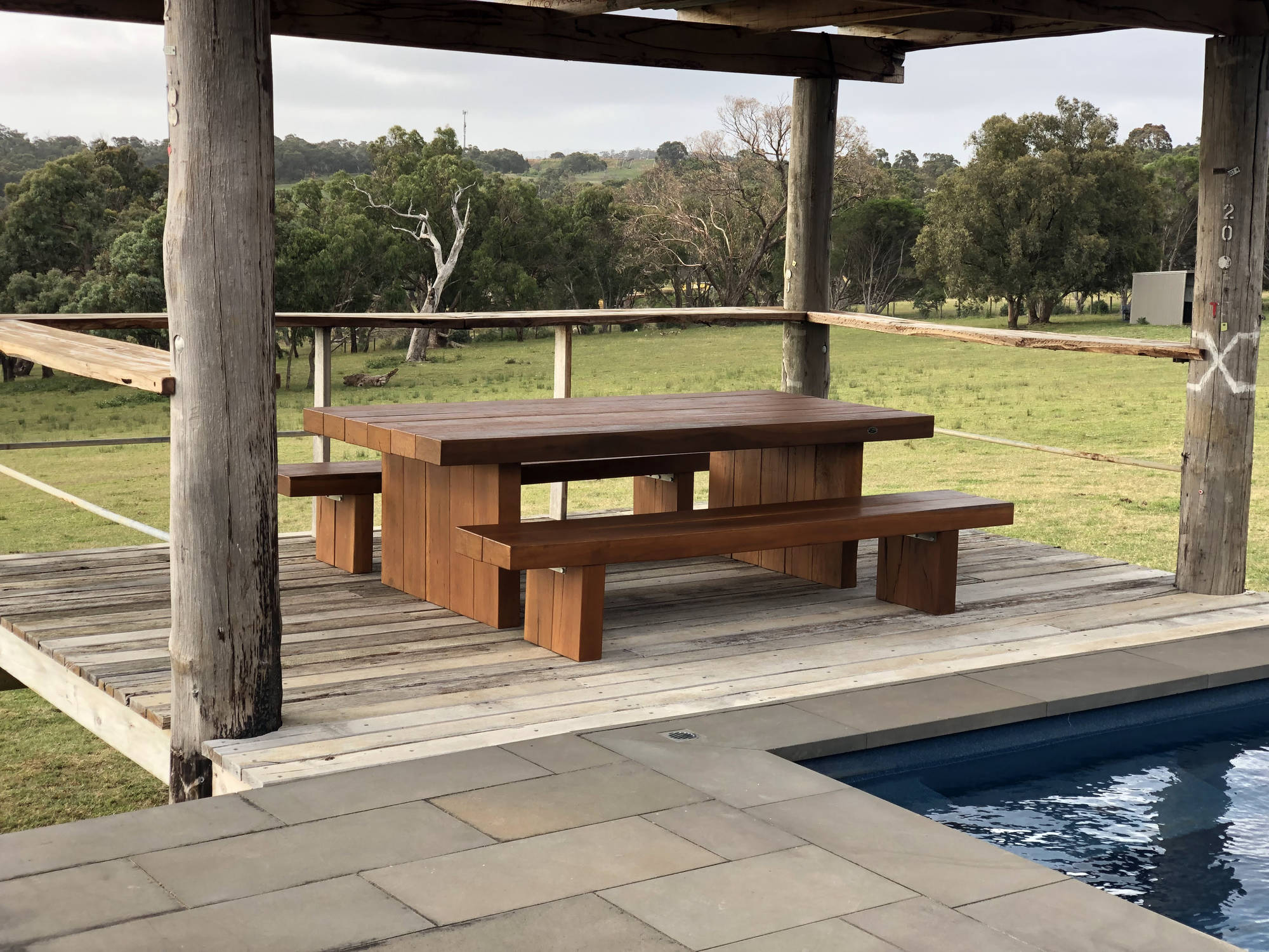 Iron King - Table Setting Outdoor Dining Sets - handcrafted Australian timber outdoor furniture, view 4
