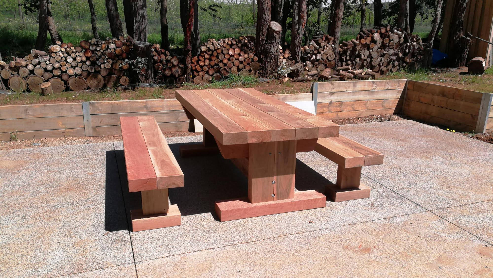 Iron Queen - Table Setting Outdoor Dining Sets - handcrafted Australian timber outdoor furniture, view 4