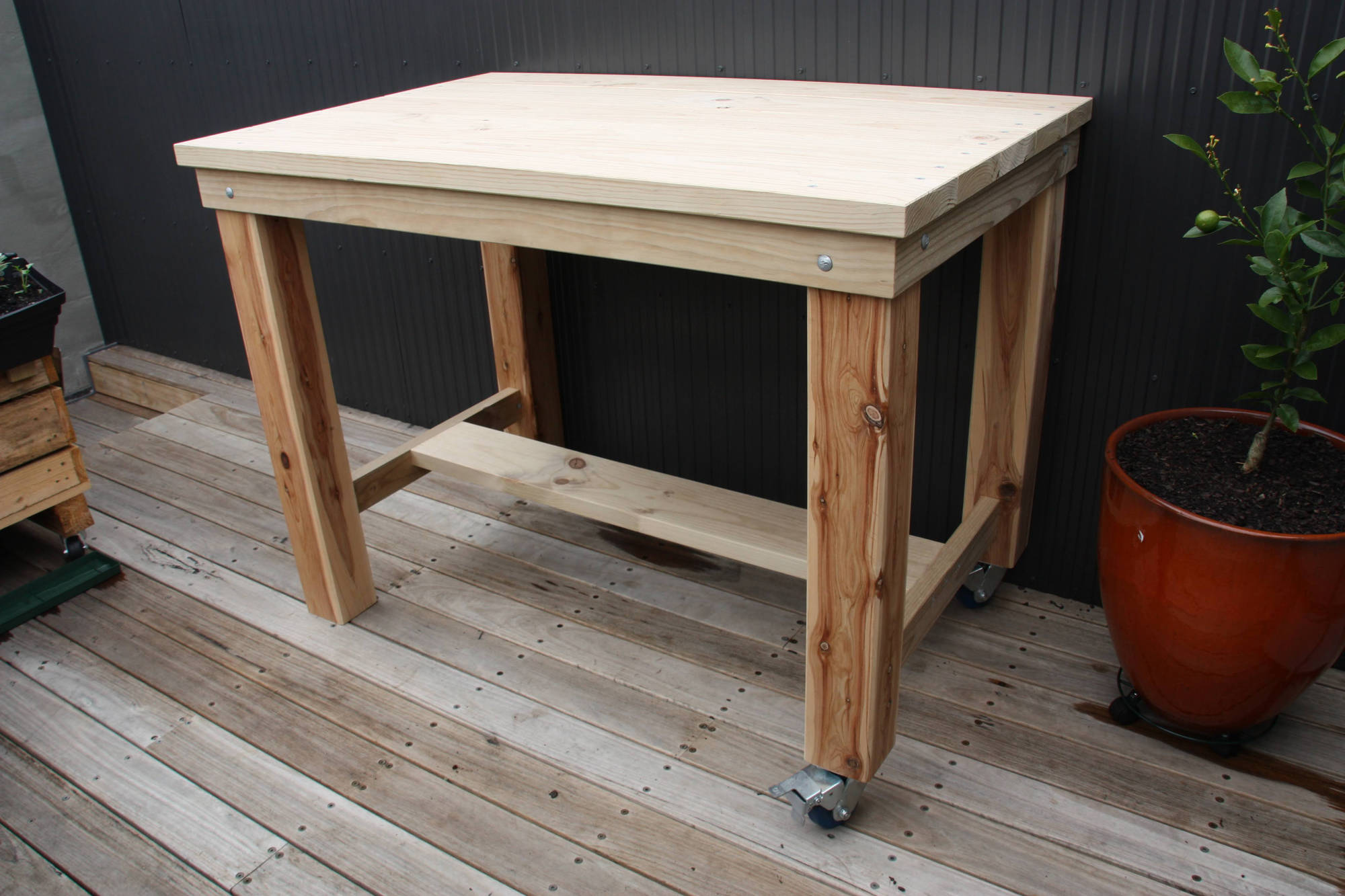 Solid Post Outdoor Tables - handcrafted Australian timber outdoor furniture, view 3