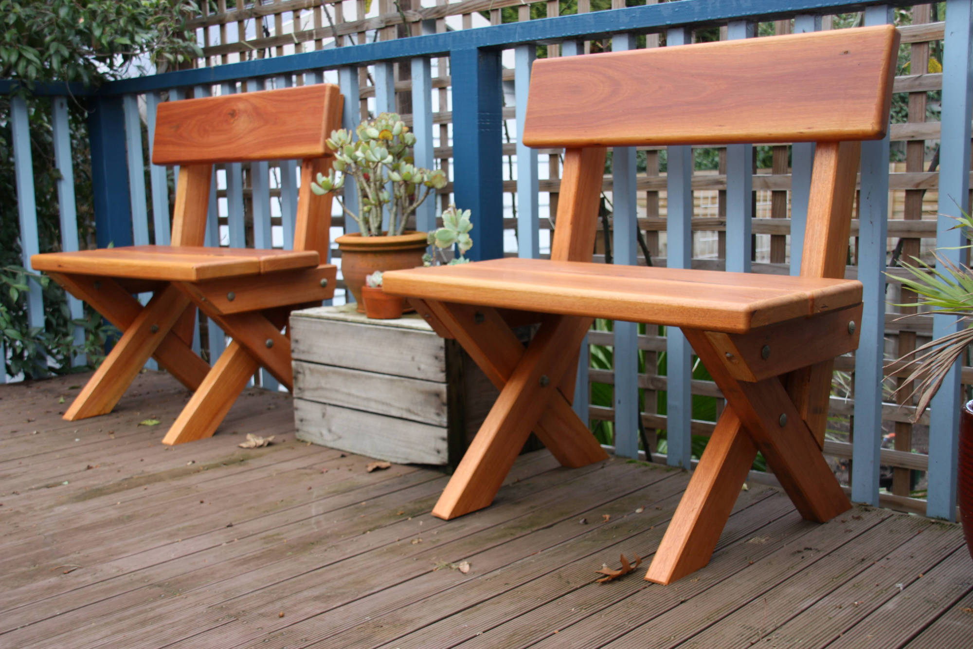 Garden X Outdoor Bench Seats - handcrafted Australian timber outdoor furniture, view 5