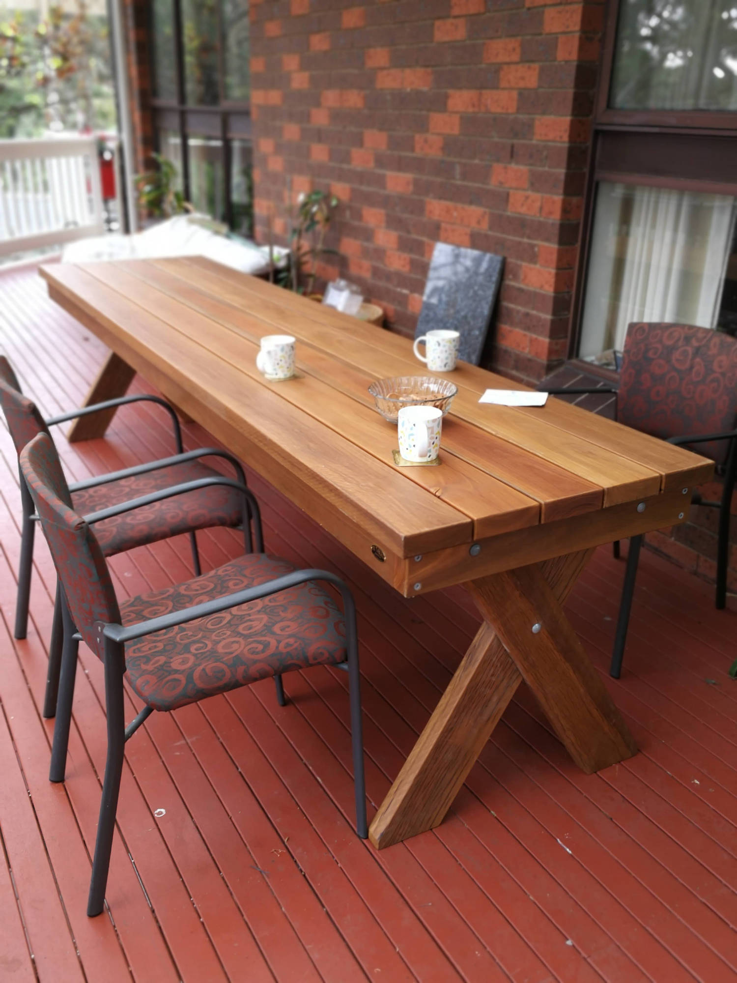 Garden X - Table Outdoor Tables - handcrafted Australian timber outdoor furniture, view 3