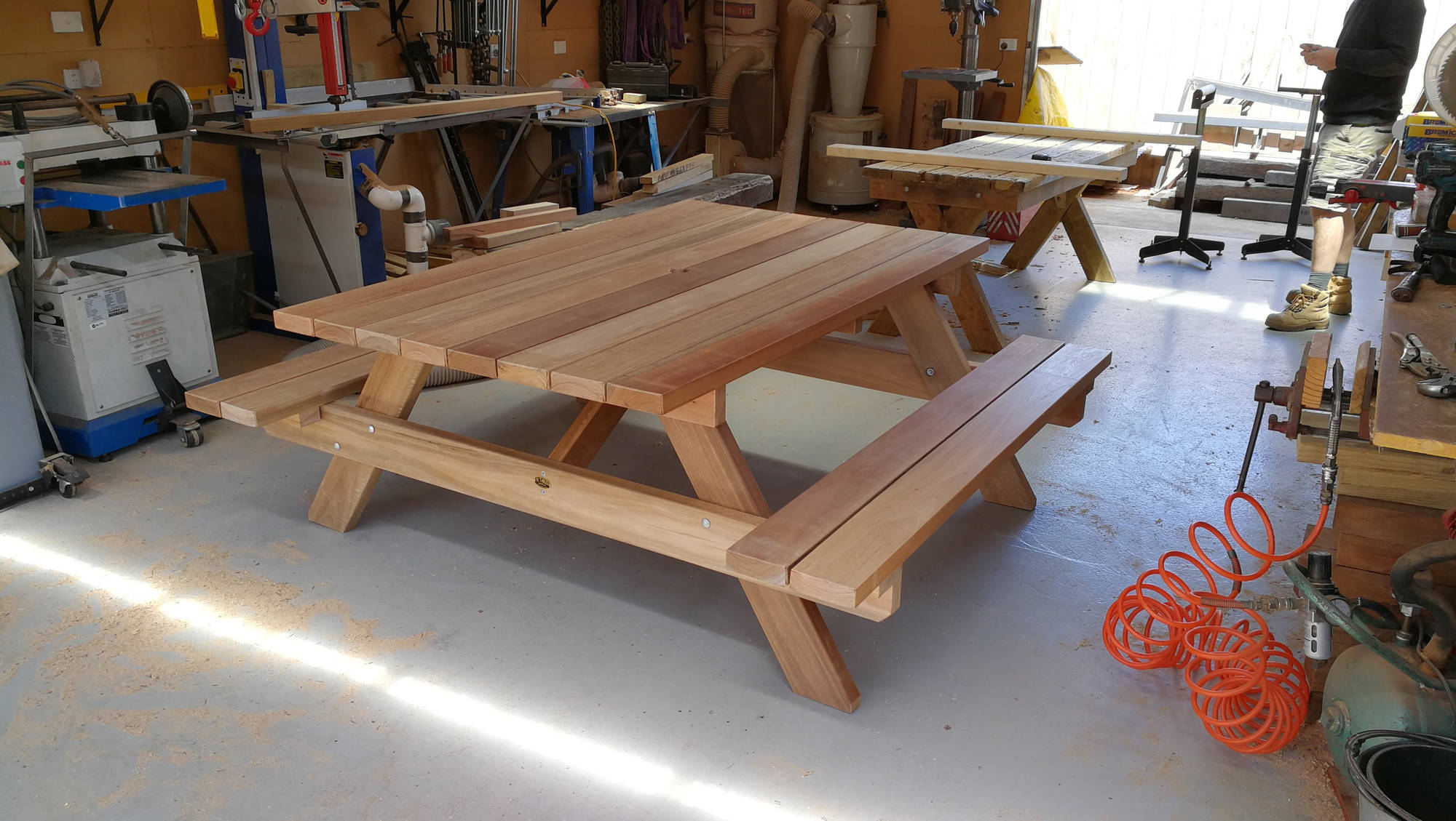 Traditional TK - Table Setting - Outdoor Dining Sets - handcrafted Australian timber outdoor furniture by TK Garden Heritage