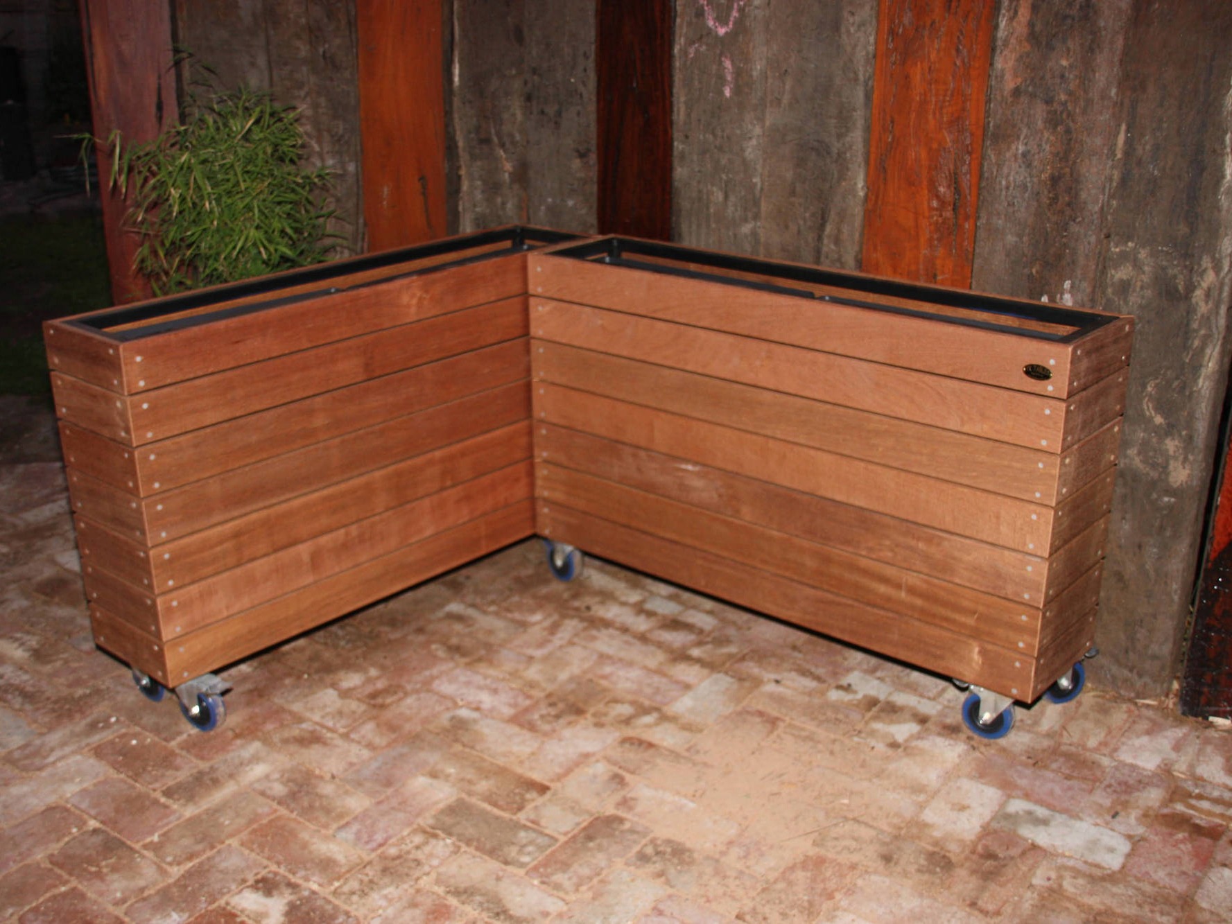 Botani Barrier Planter Boxes - handcrafted Australian timber outdoor furniture, view 1