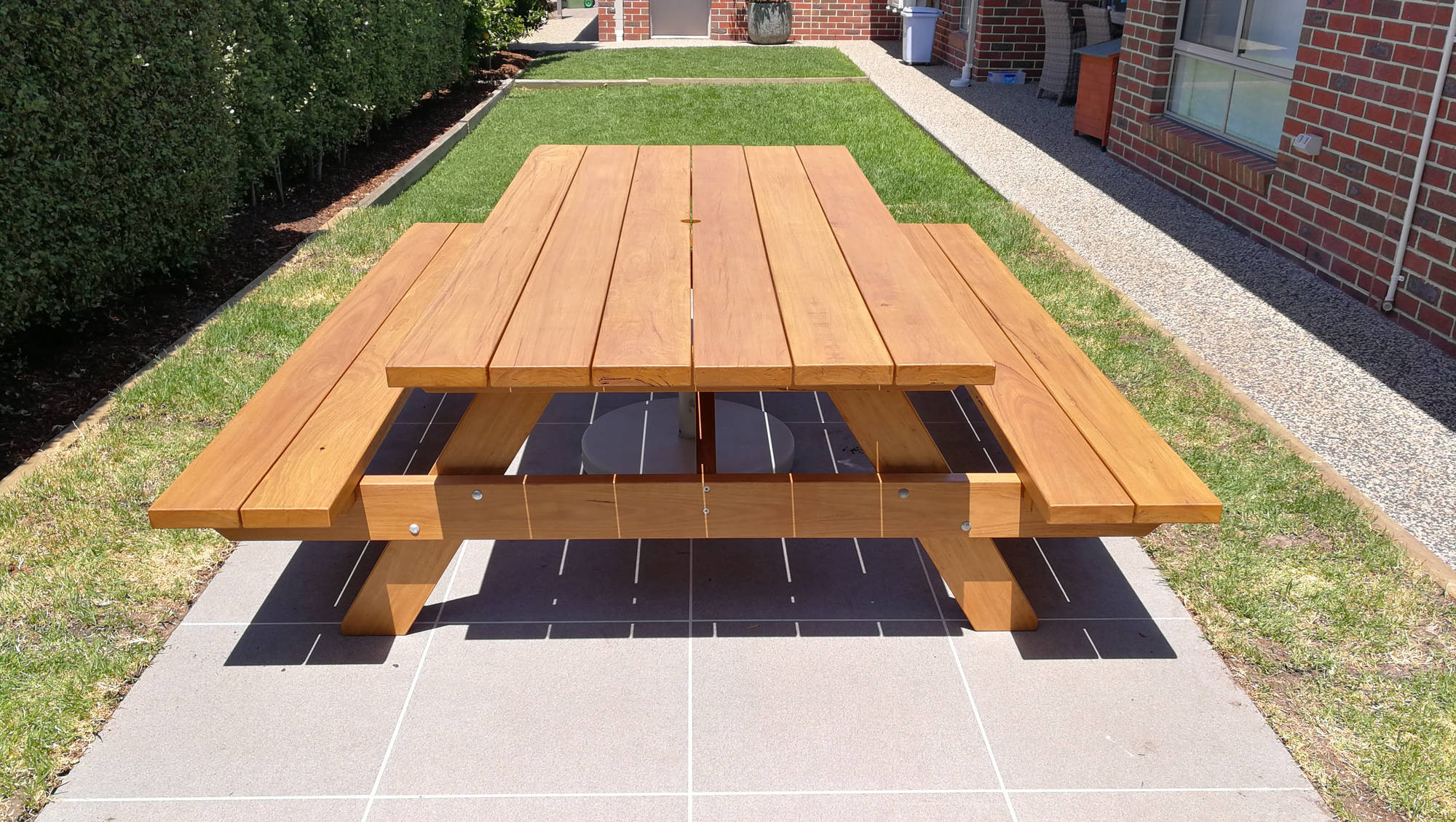 Traditional TK - Table Setting Outdoor Dining Sets - handcrafted Australian timber outdoor furniture, view 2
