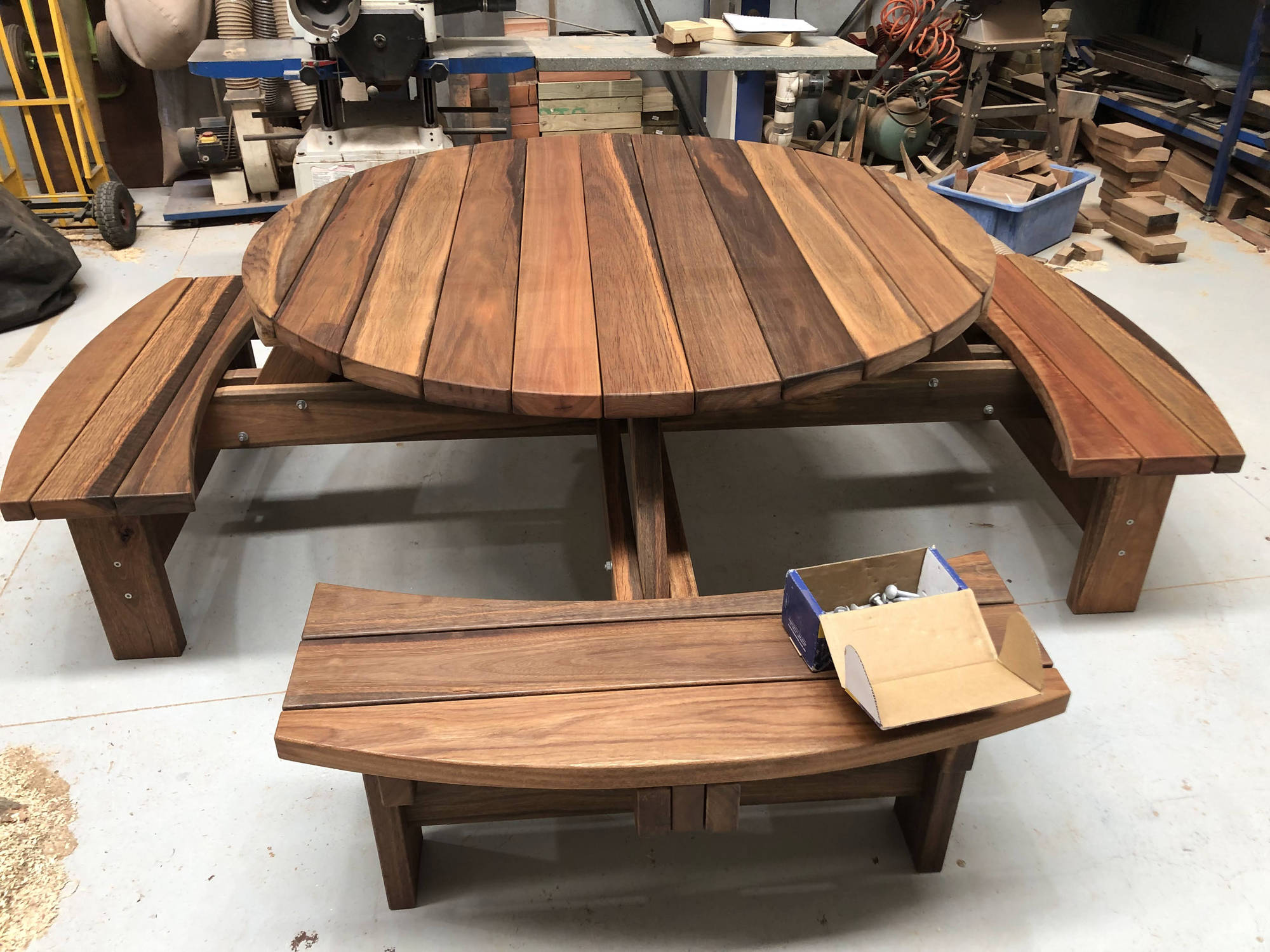 TK Heritage Round Outdoor Dining Sets - handcrafted Australian timber outdoor furniture, view 6