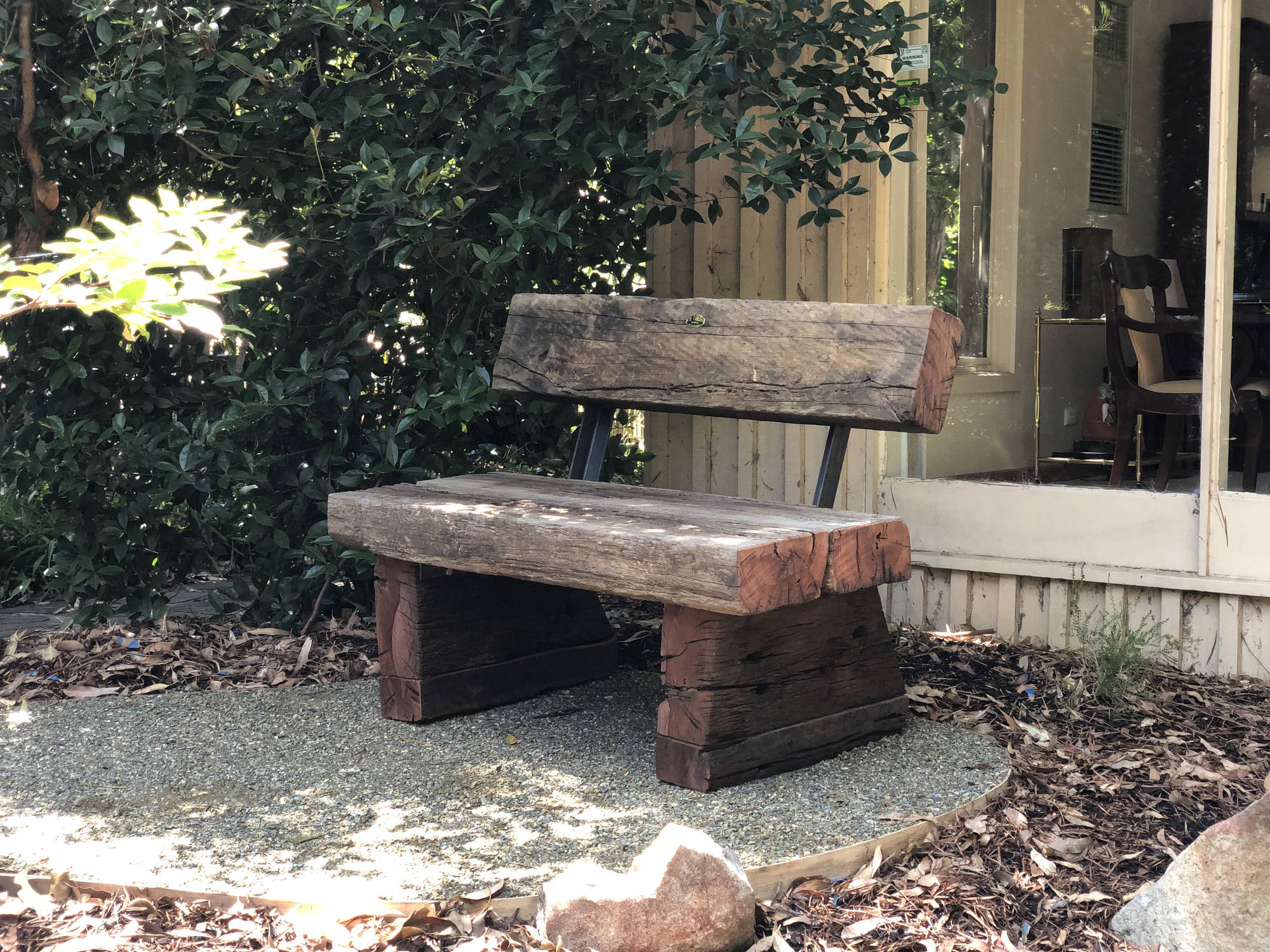 Rustic Legacy Outdoor Bench Seats - handcrafted Australian timber outdoor furniture, view 4