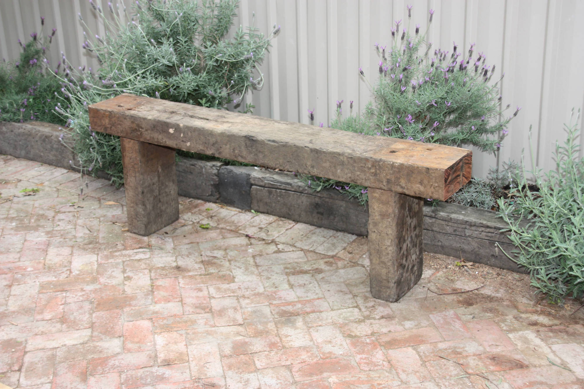 Rustic Sedis Outdoor Bench Seats - handcrafted Australian timber outdoor furniture, view 5