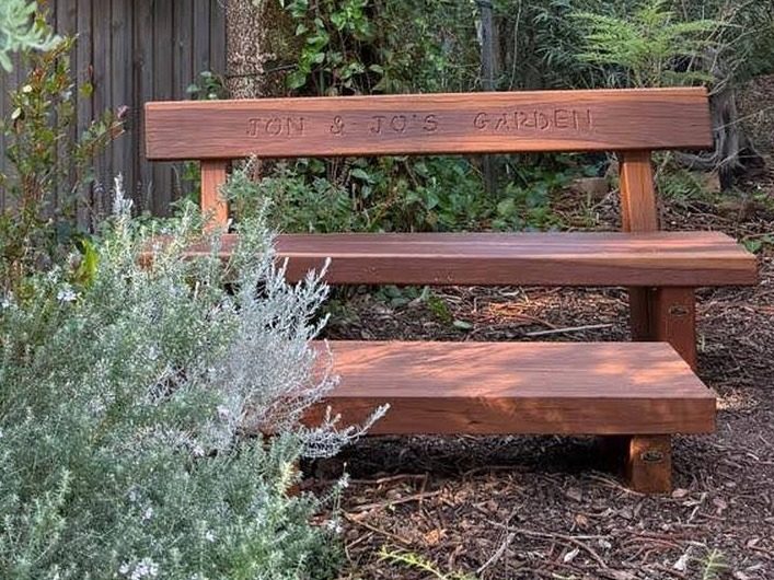 Iron Base Outdoor Coffee Tables - handcrafted Australian timber outdoor furniture, view 2